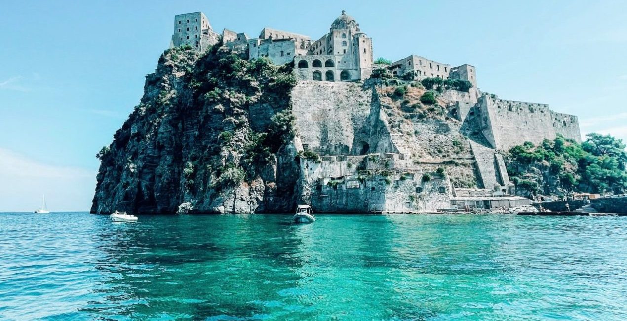 Boat near Aragonese Castle, Ischia
